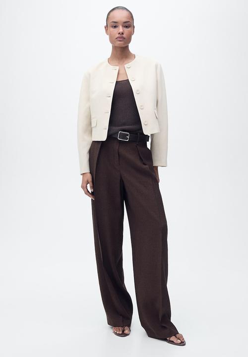 MANGO - Jacket Cris - Light Pastel Gray