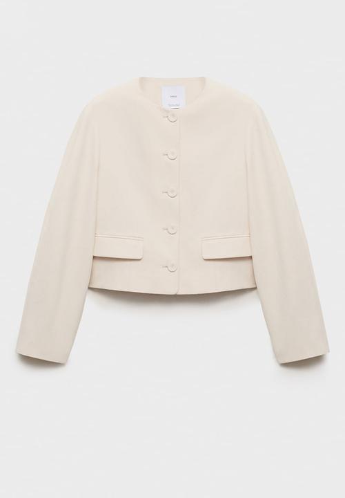 MANGO - Jacket Cris - Light Pastel Gray