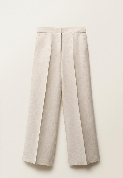 MANGO - Trousers Margarit - Light Pastel Gray