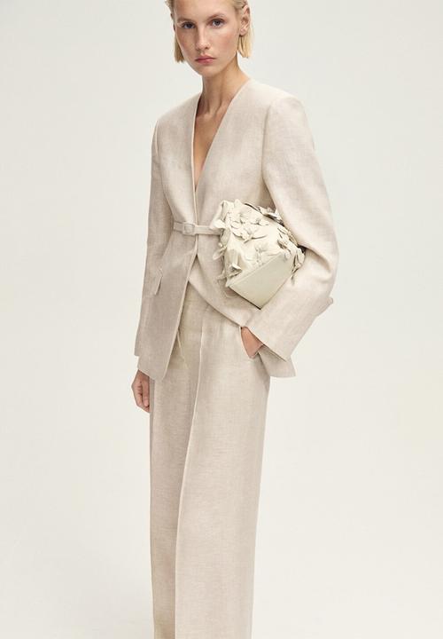 MANGO - Trousers Margarit - Light Pastel Gray