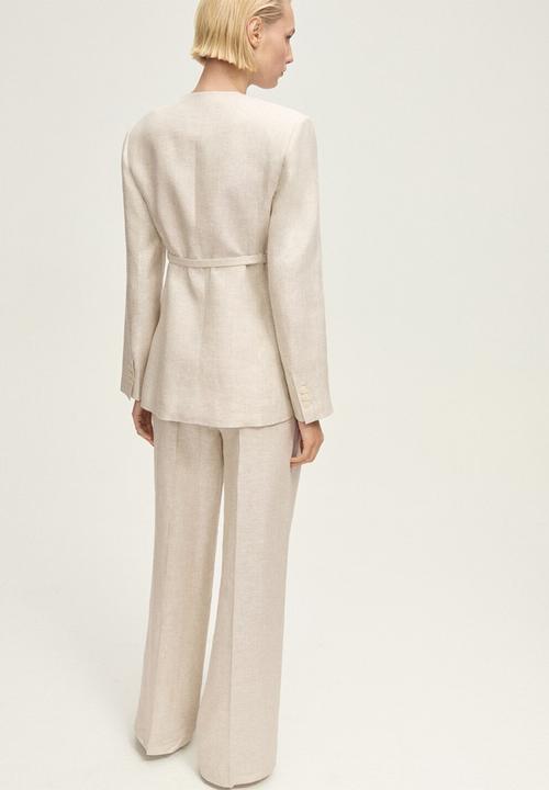 MANGO - Trousers Margarit - Light Pastel Gray