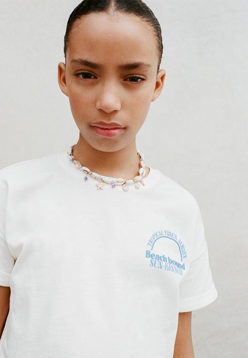 MANGO - Necklace Calella - Light/Pastel Brown