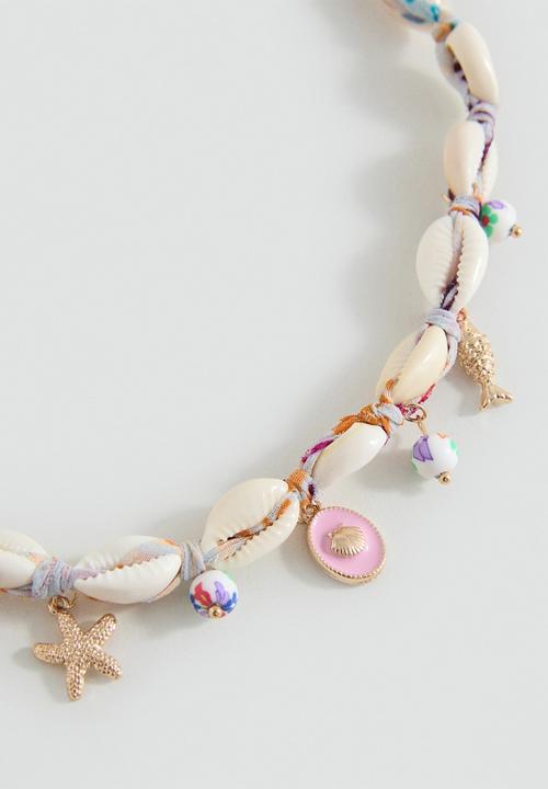 MANGO - Necklace Calella - Light/Pastel Brown