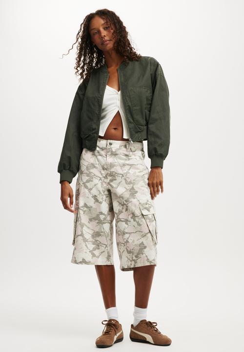 Cotton On - Cargo jort - camo