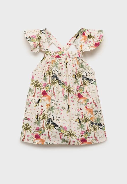 MANGO - Dress Banana - Light Beige