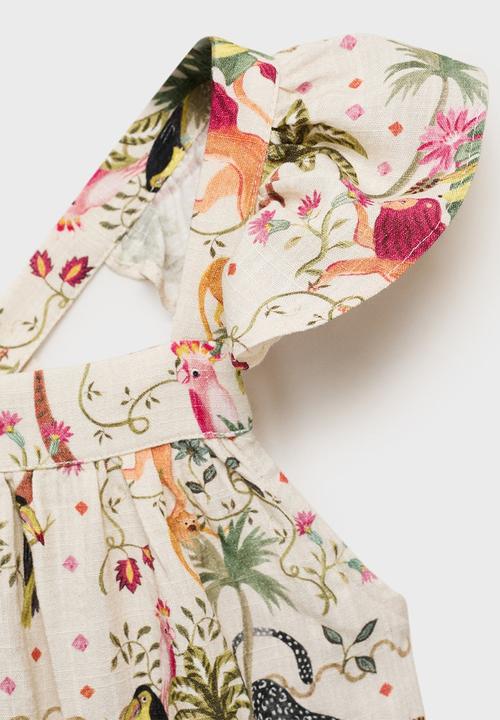 MANGO - Dress Banana - Light Beige
