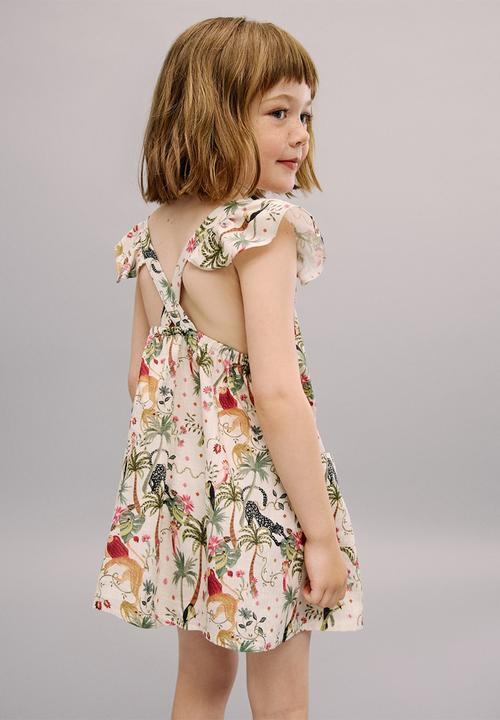 MANGO - Dress Banana - Light Beige