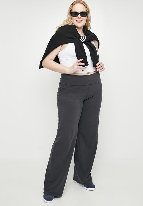 Cotton On - Plus bella straight leg pant-washed slate