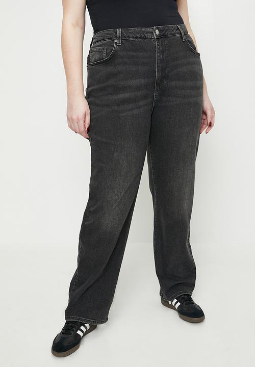 Cotton On - Plus size curvy stretch straight jean-slate black
