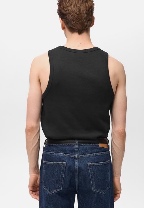 MANGO - T-Shirt DELTA - black