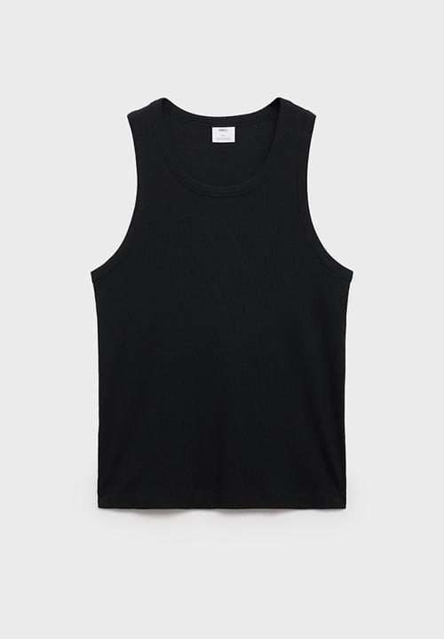 MANGO - T-Shirt DELTA - black