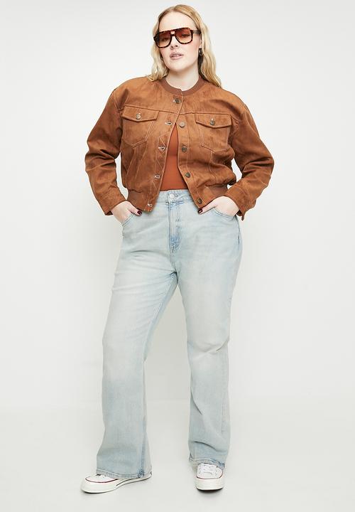 Cotton On - Plus curvy flare jean-halen blue
