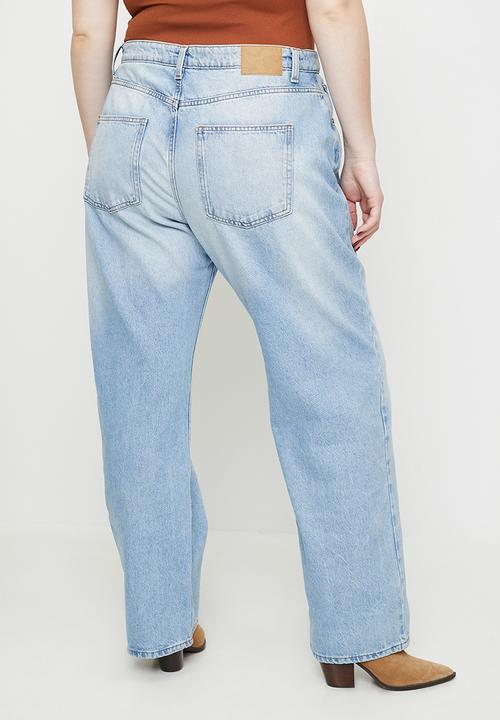 Cotton On - Plus curvy 91 straight jean-rush blue