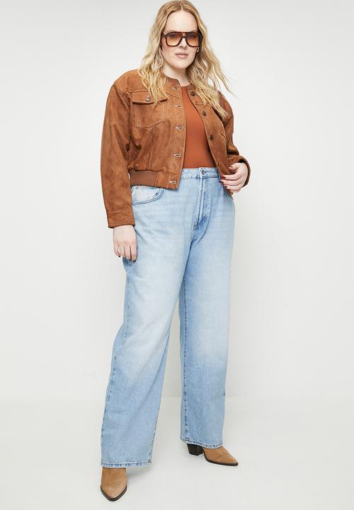 Cotton On - Plus curvy 91 straight jean-rush blue