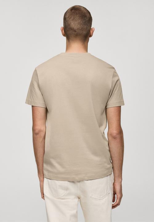 MANGO - T-Shirt CHERLO - Light Beige