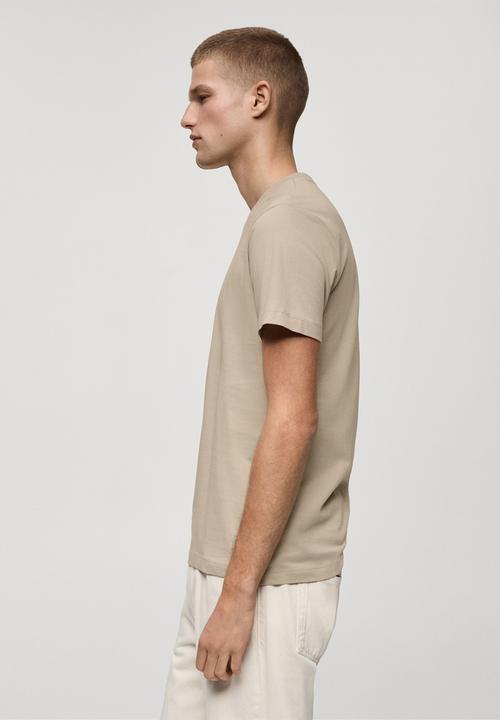 MANGO - T-Shirt CHERLO - Light Beige