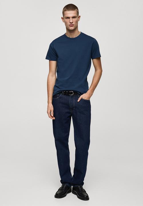 MANGO - T-Shirt CHERLO - navy 