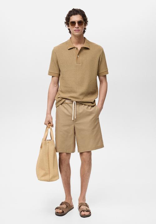 MANGO - Poloshirt OPENP - Beige