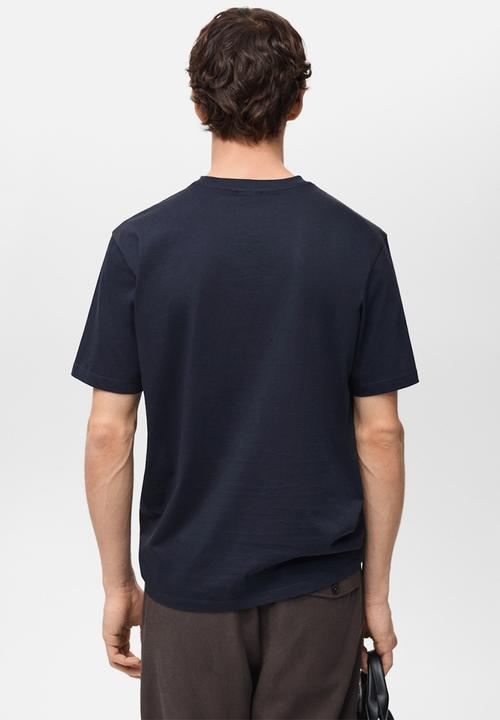 MANGO - T-Shirt GALLERY - Navy
