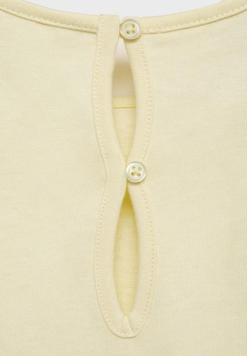 MANGO - Dress alex - amarillo pastel