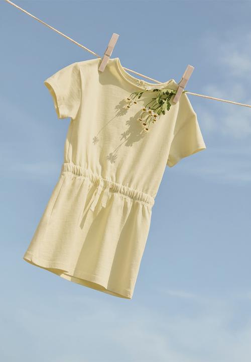 MANGO - Dress alex - amarillo pastel