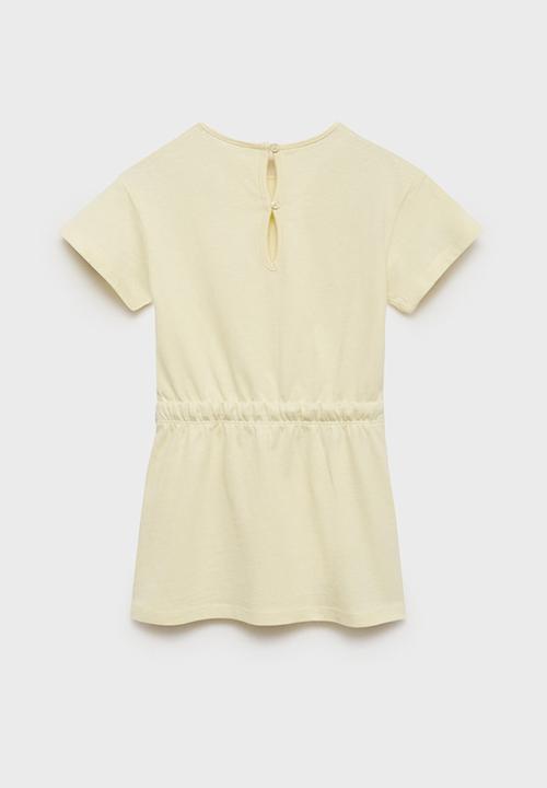MANGO - Dress alex - amarillo pastel
