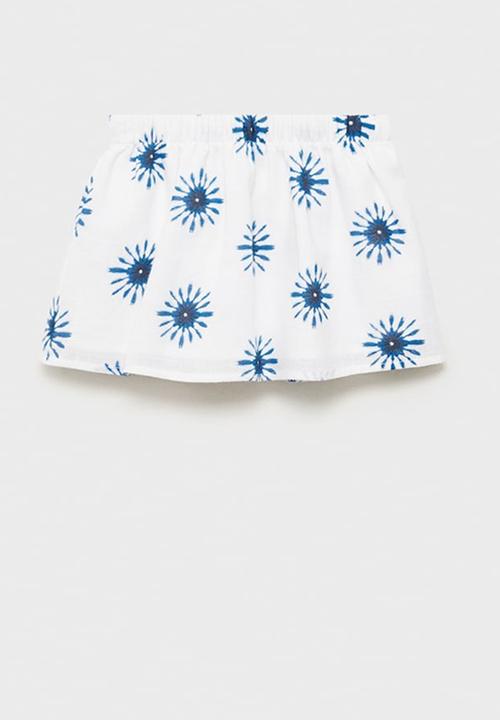 MANGO - Skirt solf - white