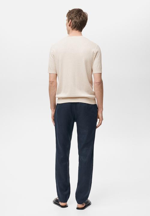 MANGO - T-Shirt PAULE - Light Beige