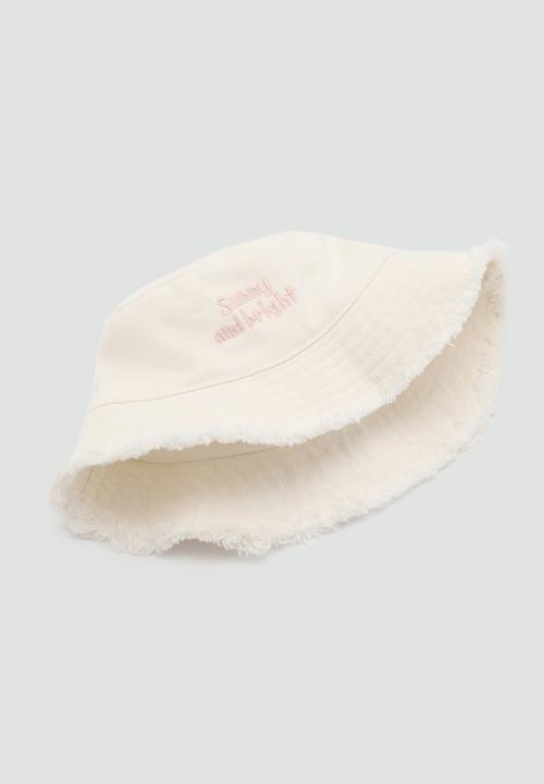 MANGO - Bucket hat sunny - light beige