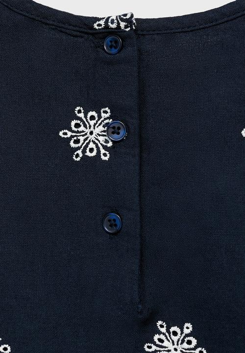 MANGO - Dress lilia - navy