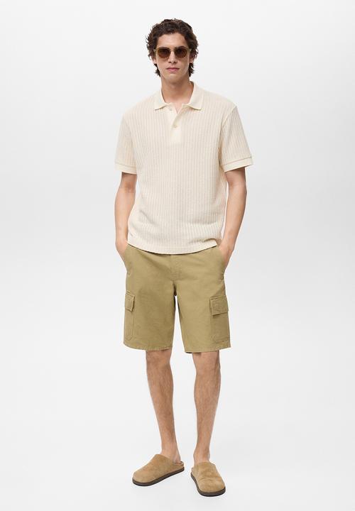MANGO - Poloshirt OPENP - Light Beige