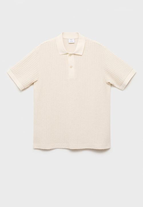 MANGO - Poloshirt OPENP - Light Beige
