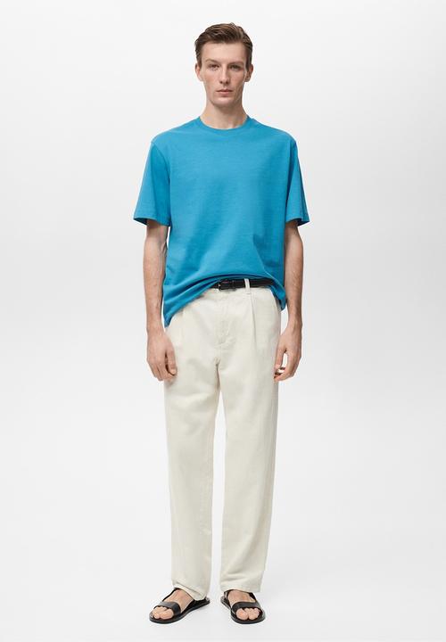 MANGO - T-Shirt ANOUK - Turquoise & Aqua