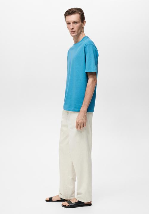 MANGO - T-Shirt ANOUK - Turquoise & Aqua