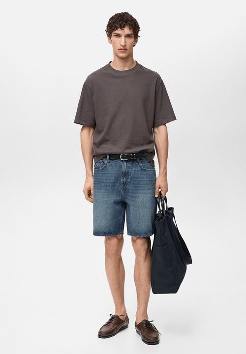 MANGO - Bermudas JAROD - Dark Blue