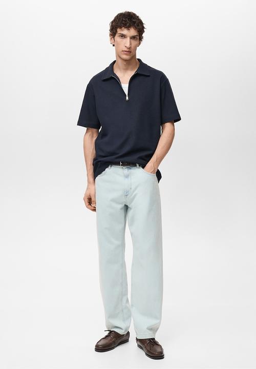 MANGO - Poloshirt GARIZ - Navy