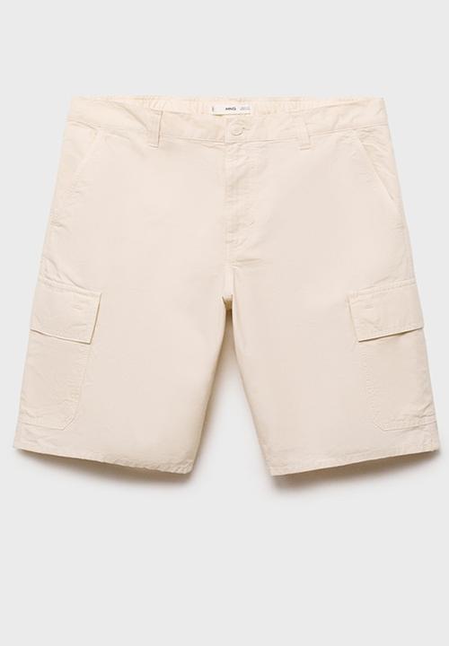 MANGO - Bermudas CONCA - Light Beige