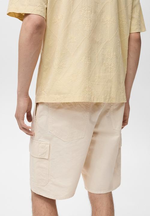 MANGO - Bermudas CONCA - Light Beige