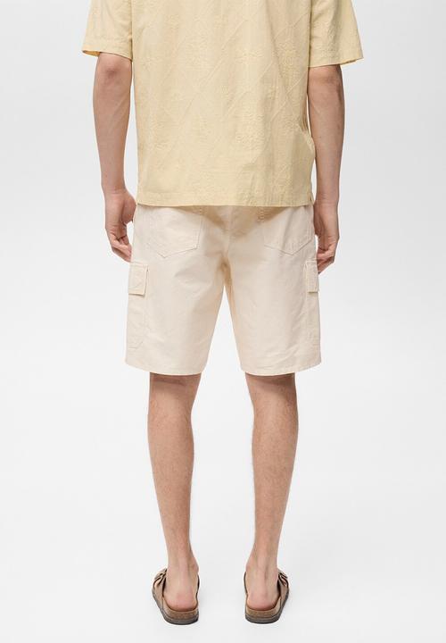 MANGO - Bermudas CONCA - Light Beige