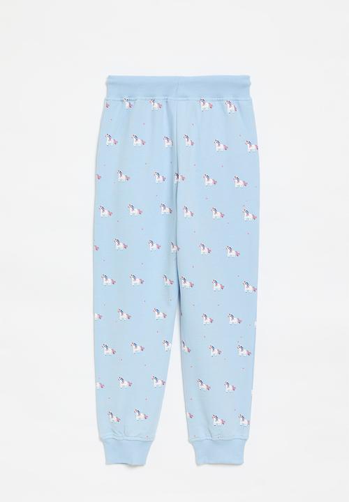Pop Candy - Printed jogger-light blue