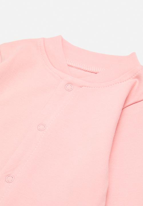 Pop Candy - Ribbed collar sleepsuit - pink
