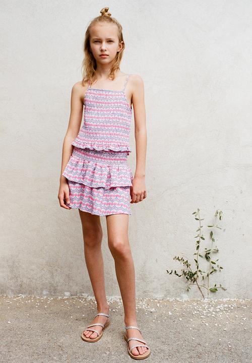 MANGO - Skirt Pai - Pink