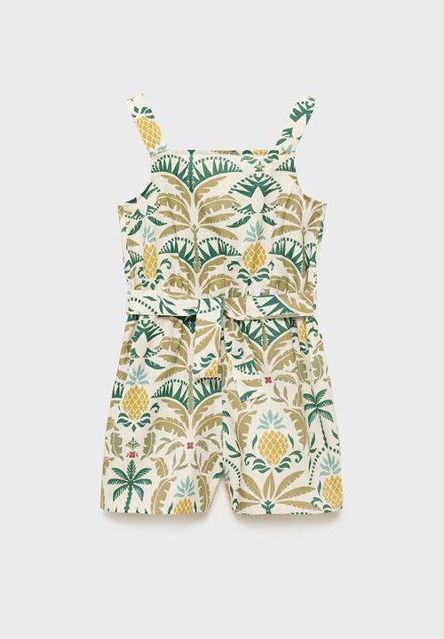 MANGO - Jumpsuit Buracao - Green