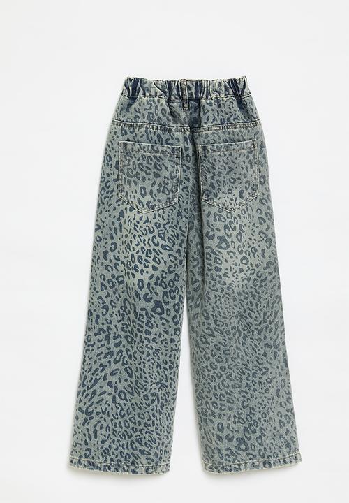 Pop Candy - Printed wide leg jeans-multi