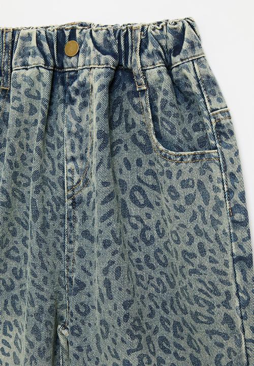 Pop Candy - Printed wide leg jeans-multi