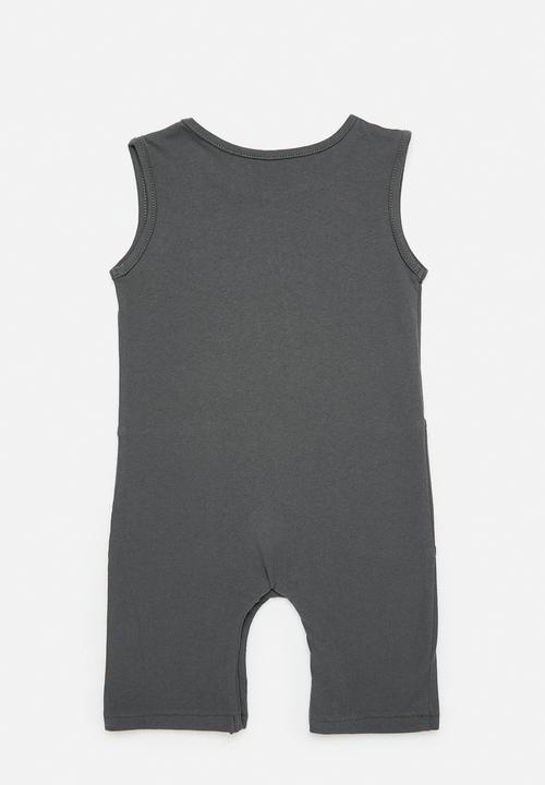 Pop Candy - Sleeveless  romper - grey