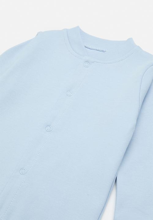 Pop Candy - Standing collar sleepsuit - serenity blue