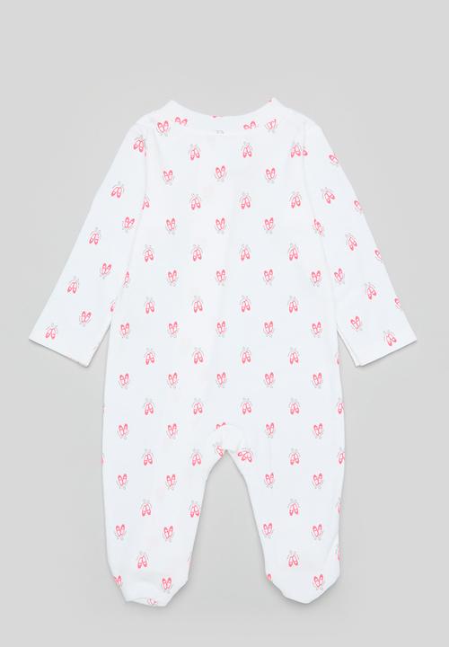 Pop Candy - Printed sleep suit - white & pink