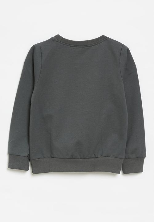 Pop Candy - Printed sweat top - charcoal grey