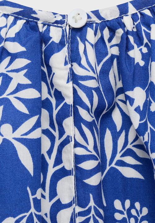 MANGO - Jumpsuit Padthai - Medium Blue